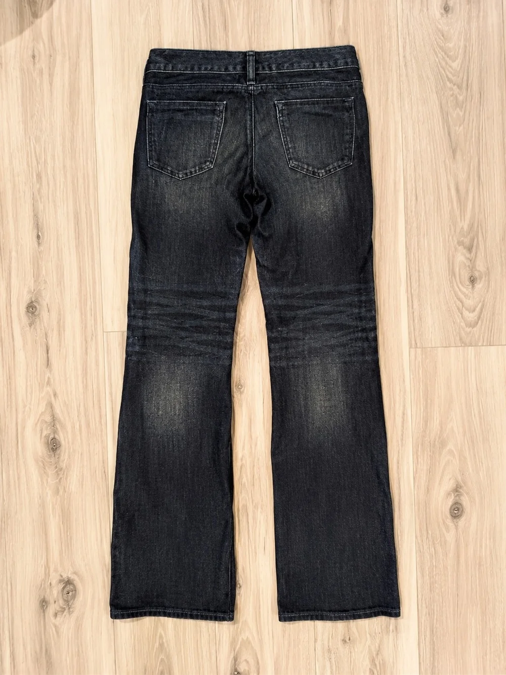 Express Dark Blue Flared Jeans